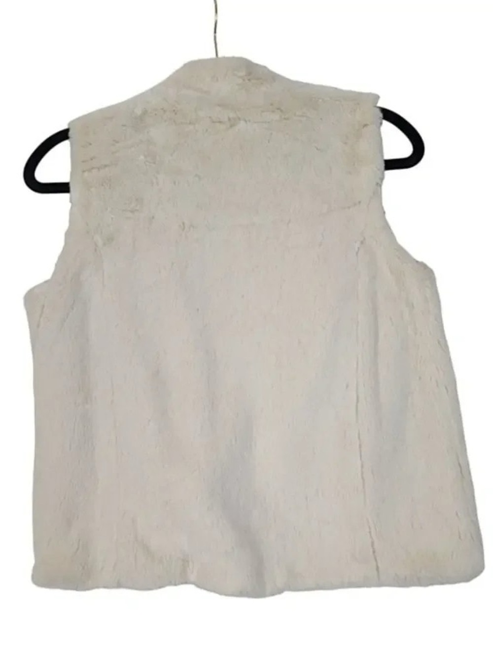 Women's Cream Faux Fur Vest - Brand: